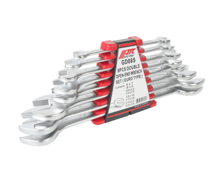 Набор ключей рожковых 6-24мм двухсторонних 8 предметов с держателем JTC-GD08S