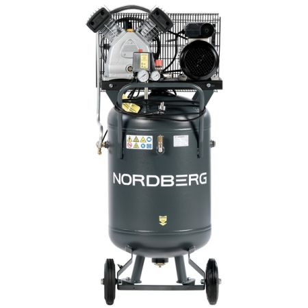NORDBERG NCPV100/420 Компрессор вертикальный поршневой с ременной передачей 380В, ресив. 100л, 420л/мин