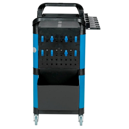 Nordberg T3B Тележка инструментальная, 3 пластиковые полки, синяя