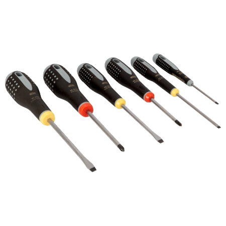 BAHCO BE-9881 Набор отверток Slotted, Phillips, 6 предметов