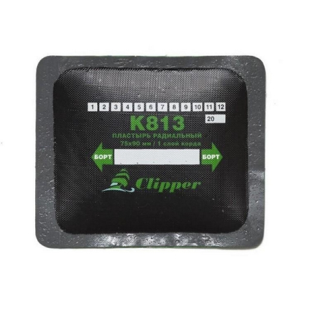 Набор термопластырей кордовых радиальных 75х90 мм (10 шт) Clipper K813