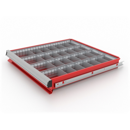 Комплект разделителей ящика тумбы инструментальной Premium, 28 ячеек, Ferrum 15.002