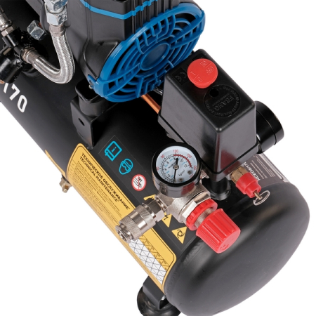 NORDBERG NCEO8/170 Компрессор поршневой безмасляный 220В, ресивер 8л, 170л/мин