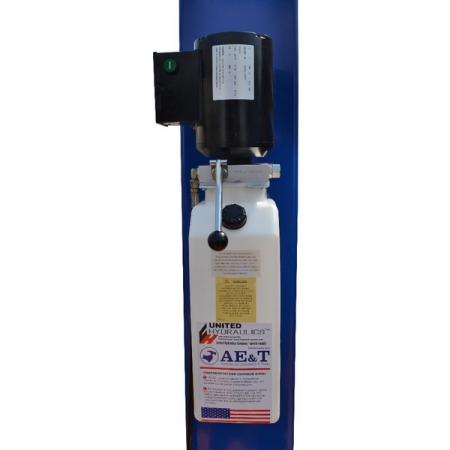 Подъемник автомобильный двухстоечный электрогидравлический, 4 тонны, AE&T T4 United Hydraulics (220V)