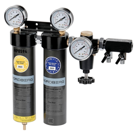 Фильтр группа воздушная двухступенчатая до 0,01 мкм, 1/2", NORDBERG NP8594