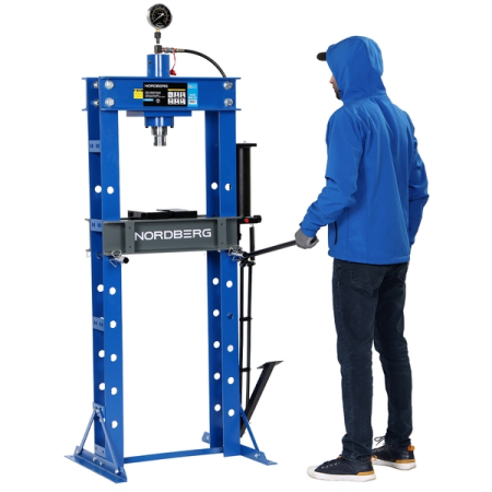 NORDBERG N3630FL Пресс гидравлический с ручным и ножным приводом, 30 т
