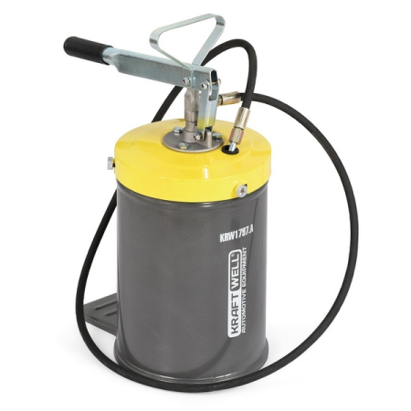 Нагнетатель солидола с ручным приводом, 10 л, KraftWell KRW1797A