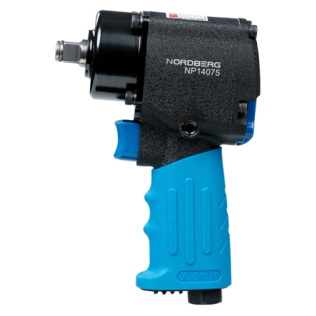 NORDBERG NP14075K Пневмогайковерт ударный 1/2", 680 Нм, укороченный, с 3 головками в кейсе
