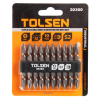 Набор вставок (бит) торцевых 1/4", PH2 x PH2, 65 мм, двухсторонних, 10 предметов, TOLSEN TT20360