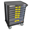 Тележка инструментальная, 7 ящиков, серая, KraftWell KRW-T7D