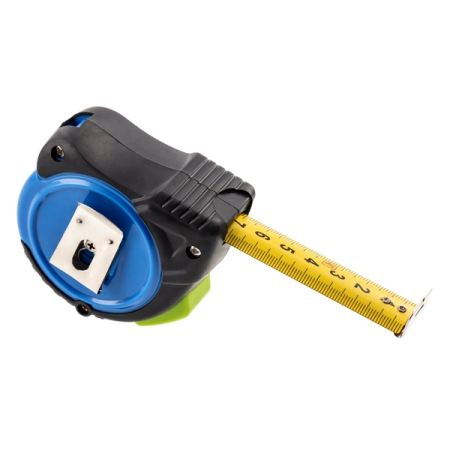 Рулетка измерительная 8 м, 25 мм, двухсторонняя лента, HOEGERT HT4M407
