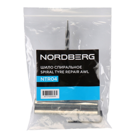 NORDBERG NTR04 Шило спиральное, 96 мм, металлическая Т-образная рукоятка