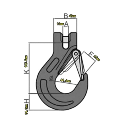 NORDBERG BAS-CHAIN3 Цепь с крюком 3,5 м (1 шт) 