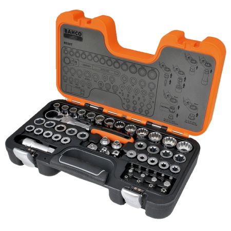 BAHCO S530T Набор торцевых головок проходных, 53 предмета