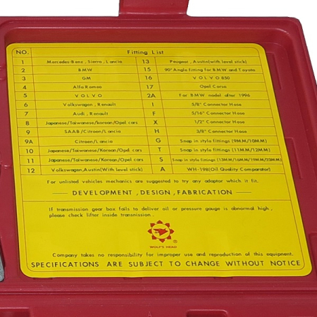 Расширенный комплект переходников для установки GrunBaum ATF 5000