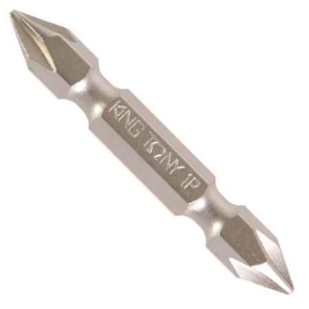 KING TONY 151001P Вставка (бита) 1/4 дюйма PHILLIPS для шуруповерта двусторонняя PH1 100 мм