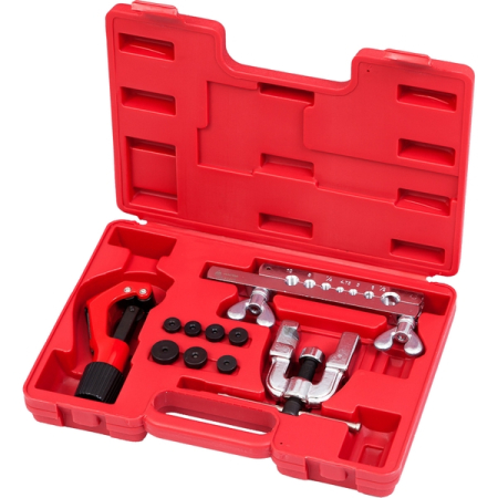 Набор для развальцовки и резки тормозных трубок 4,75-12,7 мм, 10 предметов, МАСТАК 102-12416C