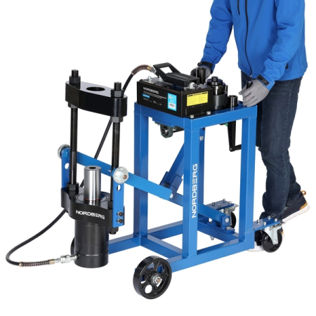 NORDBERG N31PE76A Выпрессовщик шкворней гидравлический 75 т, пневмопривод, с тележкой