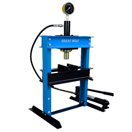 Пресс гидравлический с ручным приводом, настольный, 10 т Great Wolf GW-0910