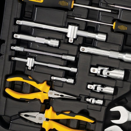 Универсальный набор инструментов “ГАННОВЕР”, 163 предмета, BERGER BG163-121438