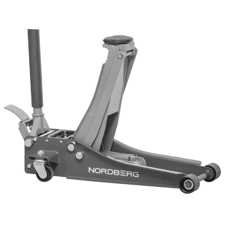 N32032G Подкатной гидравлический домкрат, низкопрофильный, 3 тонны, серый