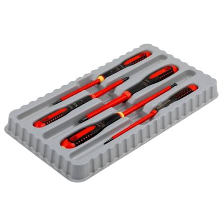 BAHCO BE-9881S Набор отверток изолированных Slotted, Phillips, 5 предметов