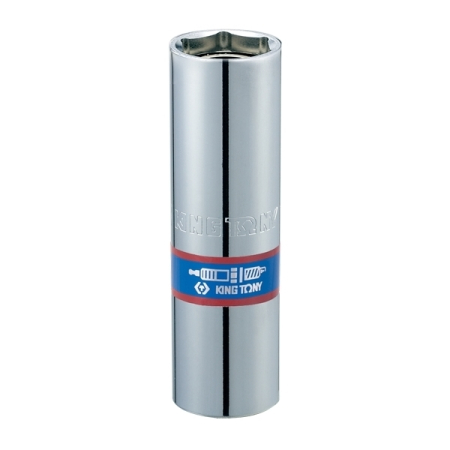 KING TONY 466516C Головка свечная шестигранная 1/2", 16 мм, L=70 мм, магнитный фиксатор