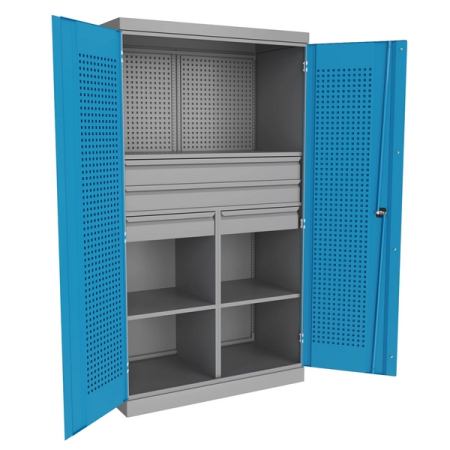 Шкаф металлический инструментальный Верстакофф TNC 181.4B1.2S1