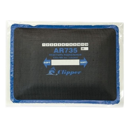 Пластырь кордовый радиальный 133х185 мм Clipper AR735