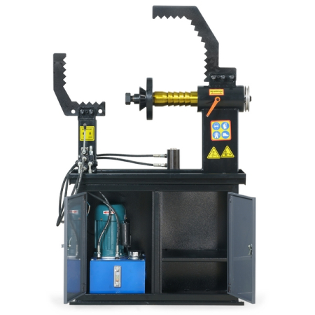 Станок для правки литых дисков, один цилиндр, ручное вращение, 380В, KraftWell KRW-RS28M