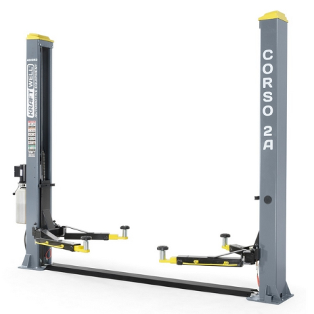Подъемник автомобильный двухстоечный электрогидравлический, 4 т, KRAFTWELL KRW4DLM (380V)