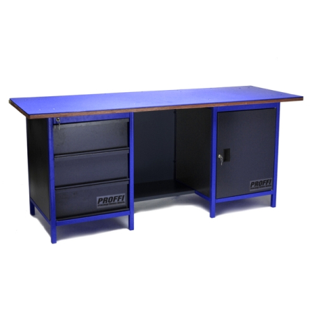 Верстак промышленный двухтумбовый Верстакофф PROFFI-M 3МД ТПС1Д