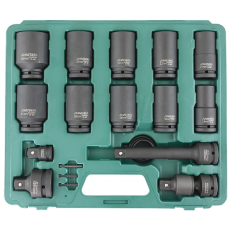 Набор головок торцевых ударных глубоких 3/4"DR, 24-46 мм, 20 предметов, Jonnesway S03AD6120S