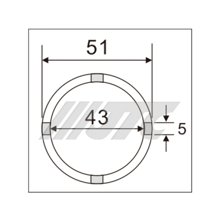 Головка для монтажа/демонтажа шаровой опоры Peugeot/Citroen JTC-4482 Головка для монтажа/демонтажа шаровой опоры Peugeot/Citroen JTC-4482