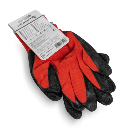 Перчатки рабочие со вспененным латексом, размер 10, HOEGERT Roder HT5K750-10