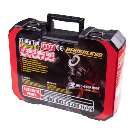 Аккумуляторный шуруповерт 18 В, комплект, набор бит, MIGHTY SEVEN DS-201AP