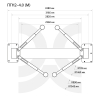 Подъемник автомобильный двухстоечный электрогидравлический, 4 т, СТАНКОИМПОРТ ПГН2-4.0 (М) (380В)