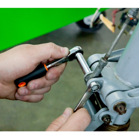 BAHCO 6950 Трещотка 1/4 дюйма, 72 зубца, флажковая, шариковый фиксатор