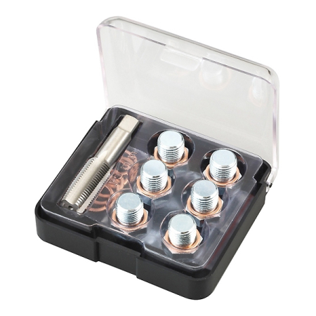 Набор для ремонта масляных пробок М15х1,5, 19 предметов Мастак 103-47015C