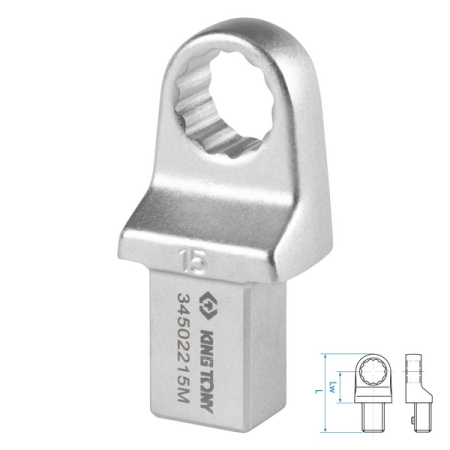 Насадка накидная серии FIT, 15 мм, 14x18 мм KING TONY 34502215M