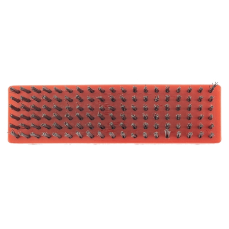 Щетка металлическая зачистная, шестирядная, плоская, пластиковая, Matrix 74819