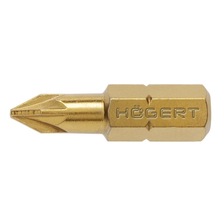 Биты PZ1, S2 TiN, 25 мм, 5 шт, HOEGERT HT1S384
