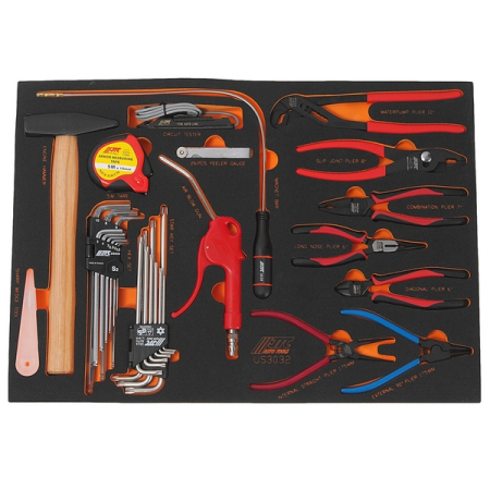 Набор слесарно-монтажных инструментов в ложементе, 32 предмета, JTC-US3032
