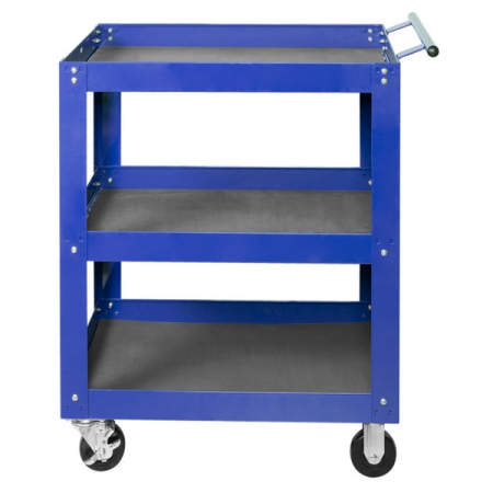 Тележка инструментальная открытая, 3 полки, синяя МАСТАК 520-33720B