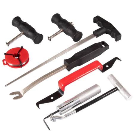 Набор для демонтажа вклеенных стекол, 7 предметов, AFFIX AF10703006