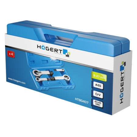 Набор гайколомов 9-27 мм, 4 шт, HOEGERT HT8G407