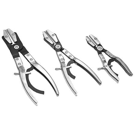 Набор инструментов щипцов для пережима шлангов, 3 предмета Мастак 103-60103