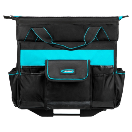 Сумка для инструмента, 460x240x340 мм, с выдвижной рукояткой и колесами, Gross 90277