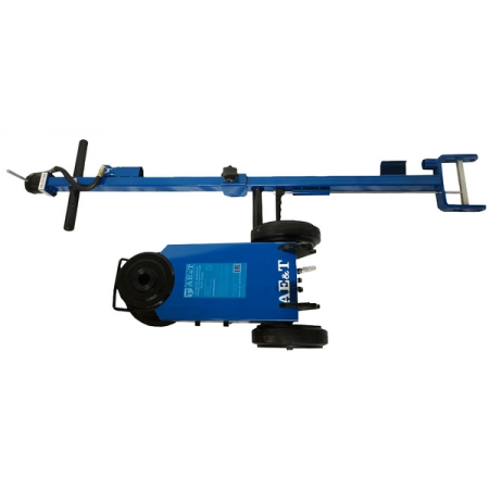 Домкрат подкатной пневмогидравлический, двухштоковый, 50/25 т, AE&T HJ-50/25F