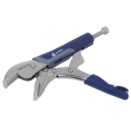 Зажим с фиксацией прямые губки длина 175 мм Мастак 036-10175H